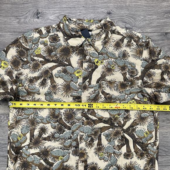 The North Face Baytrail Shirt Size Large Mens Brown Gravel Tnf Cactus Print $75 - Picture 5 of 12